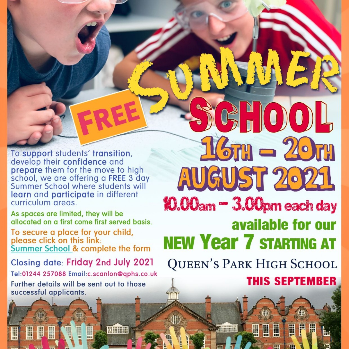 Queen’s Park High School Summer School 2021